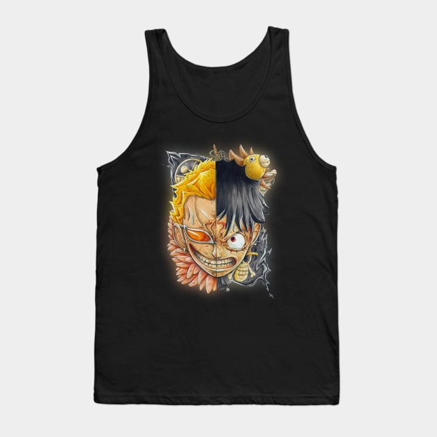 Doflamingo vs Luffy Tank Top by RamzStore